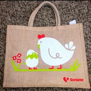 Grocery bag, jute/ cotton material